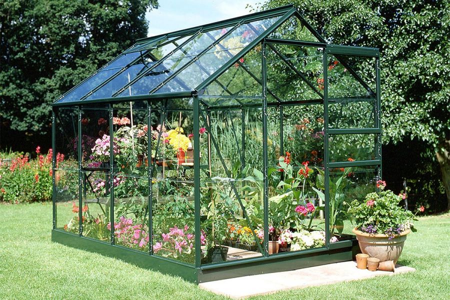 Tuinkas Popular 86 klassiek groen - 3 mm veiligheidsglas - 193x257 cm