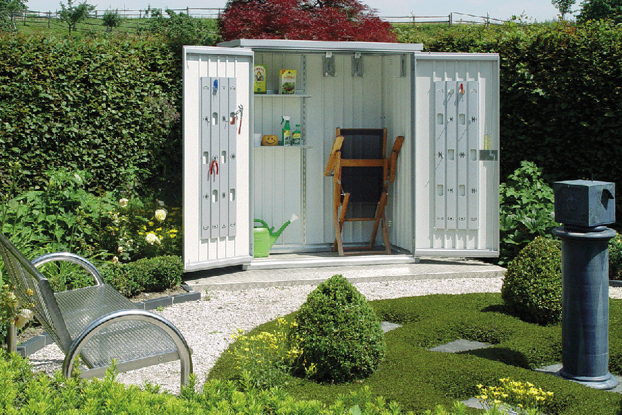 Biohort Metalen Tuinkast 150 LARGE - Zilver - 156x155x184 cm