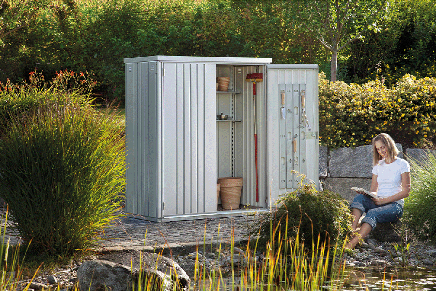 Biohort Metalen Tuinkast 230 LARGE - Donkergrijs - 228x155x184 cm