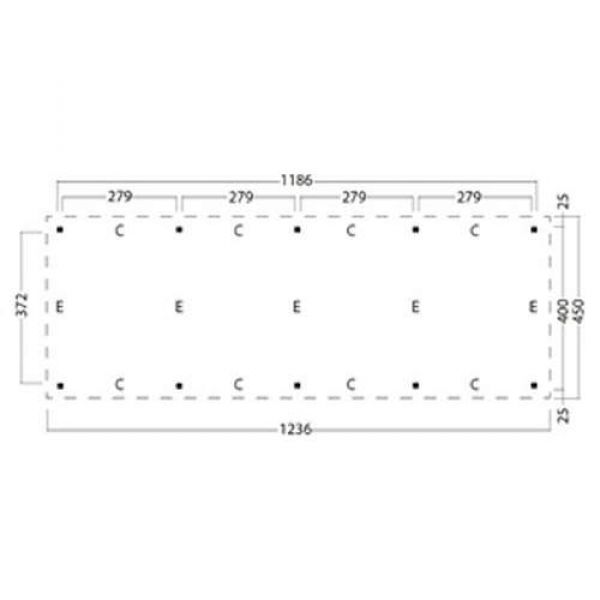 Plat dak Odense XXL type 9 1236x450 cm