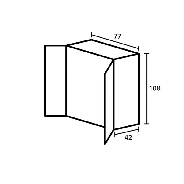 Kweekkast Urban Grower Medium- 76,5x41,5x108 cm - Groengrijs