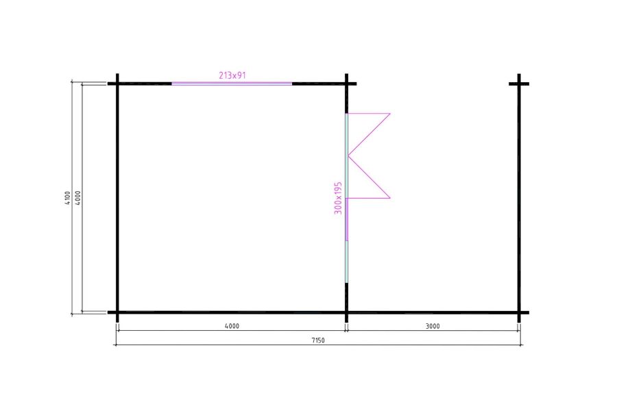 Interflex W 4x4+3 - plattegrond