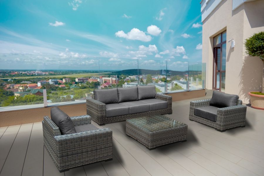 Wembley loungeset wicker - Numansdorp Showmodel