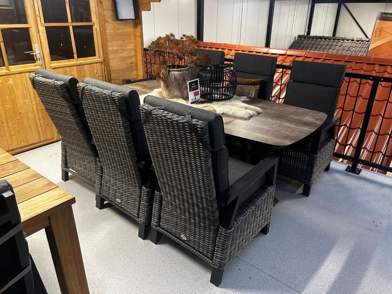 SenS-Line Serono tuinset tafel en 4 verstelbare stoelen - Showmodel Numansdorp