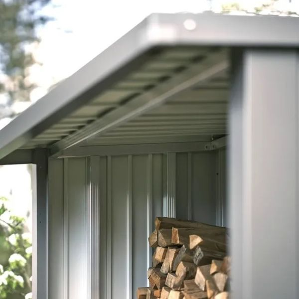 Biohort metalen multi opslagplaats Woodstock kwartsgrijs 157x102x199 cm