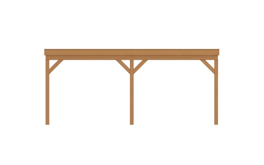 Buitenverblijf Grandiose Plat dak - 600 x 270 cm