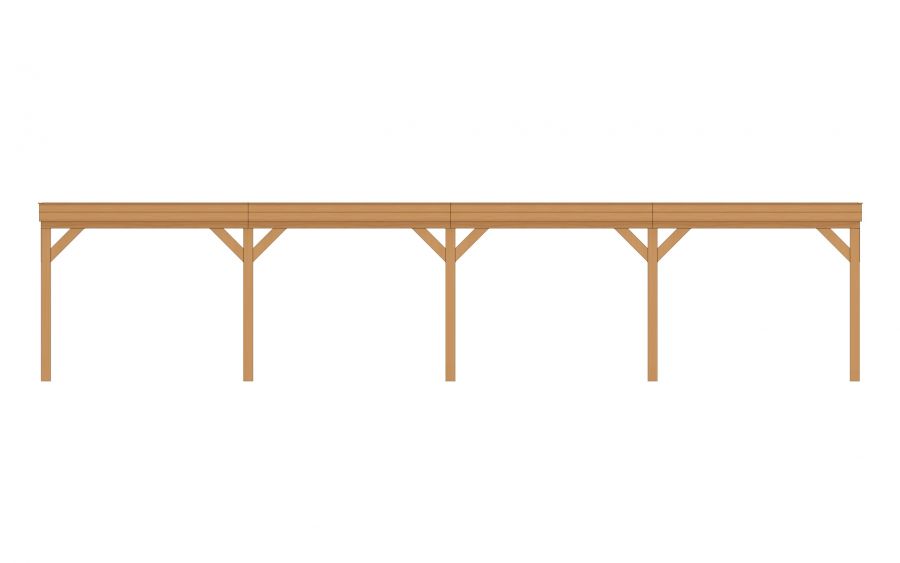 Buitenverblijf Sublime Plat dak - 1200 x 300 cm