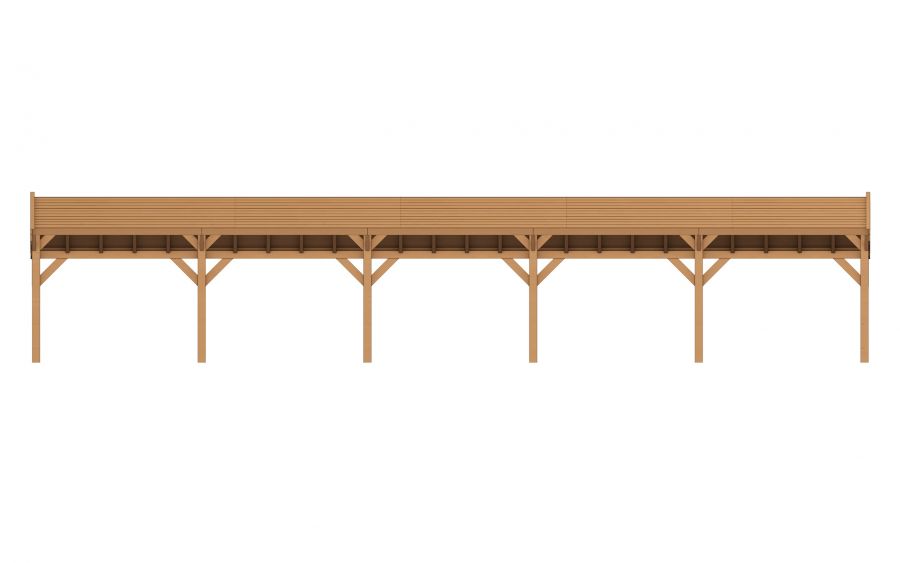 Buitenverblijf Sublime Kapschuur - 1500 x 250 cm