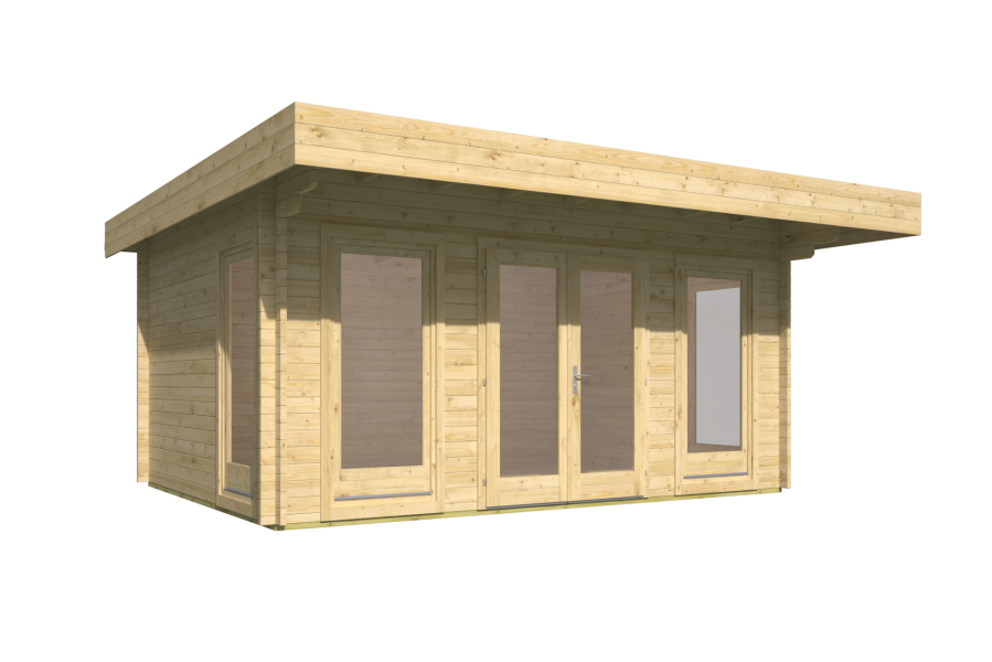 Tuindeco Yorick Blokhut 500x380 cm 44 mm vuren red class wood geïmpregneerd