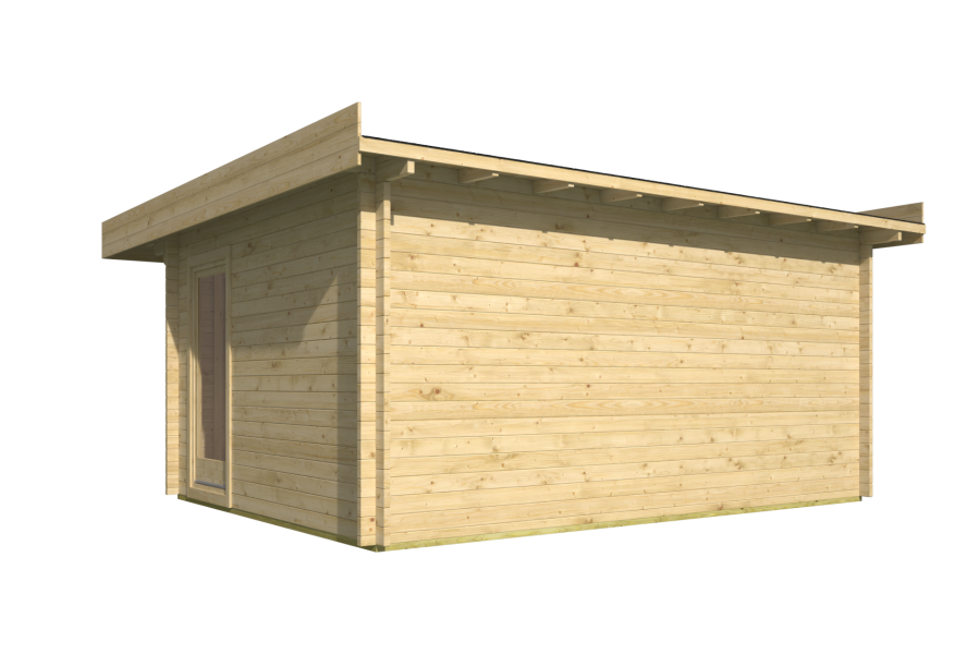 Tuindeco Yorick Blokhut 500x380 cm 44 mm vuren red class wood geïmpregneerd