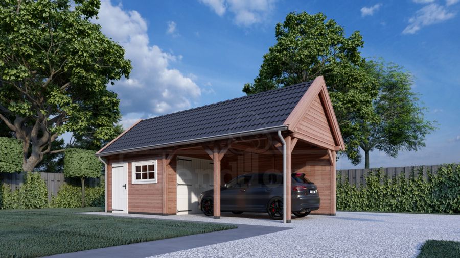 Trendhout Buitenverblijf zadeldak XL 765x380 cm