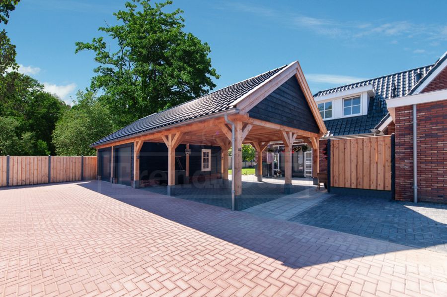 Trendhout Overkapping Zadeldak XXL 655x595 cm