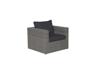 Cayman II lounge fauteuil - organic grey/antraciet