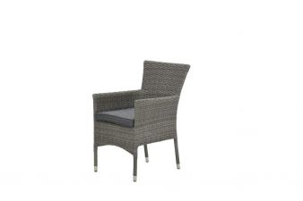 Nicosia stapelbare fauteuil - organic grey - antraciet
