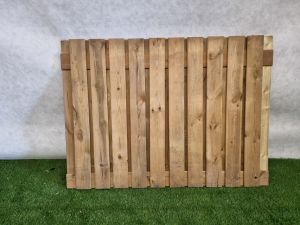Tuinscherm / schutting – 170 x 130 cm, 23 planken - SALE25140