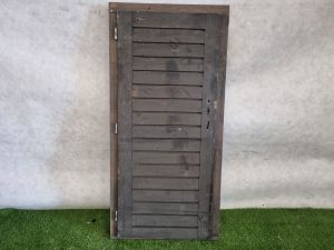 Enkele zwarte deur – met kozijn, linksdraaiend (189 x 91 cm) - SALE25142