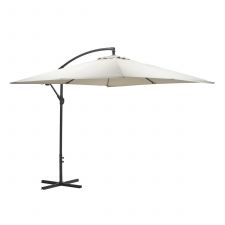 Corfu parasol - 250x250 cm - carbon black - sand