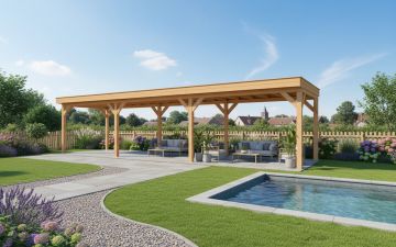 Buitenverblijf Sublime Plat dak - 1100 x 350 cm