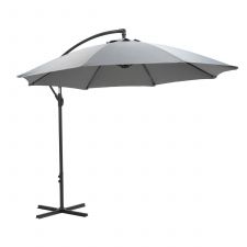 Athene parasol - Ø300 cm - carbon black - light grey