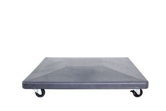 Hawaii parasolvoet - cement - black - 90 kg - met wieltjes