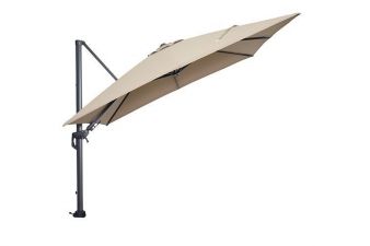 Hawaii parasol 300x300 cm carbon black - taupe