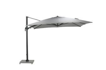 Garden Impressions Hawaii Big Pole II zweefparasol 350x350 cm carbon black/ royal grey