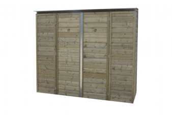 Hoge tuinkast tuin klant