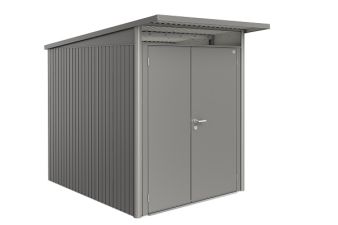 metalen berging Avantgarde A2 met dubbele deur kwartsgrijs