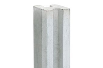 Betonnen eindpaal sleufpaal wit/grijs