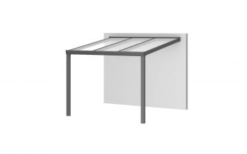 Aluminium aanbouwveranda Velvetline 300x250 cm - Polycarbonaat dak