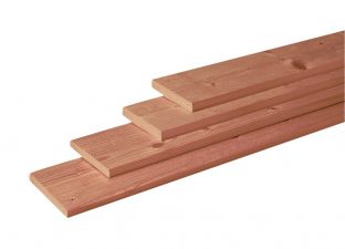 Woodvision Geschaafde planken Douglas 1,6x14x400 cm - Groen Geïmpregneerd