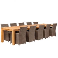 Teak dinner tafel Solide Rustiek 