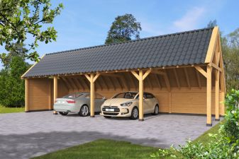 Kapschuur Billund XXL Type 10 Red Class Wood 1386x512cm - geïmpregneerd