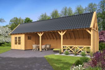 Kapschuur Billund XL Type 11 Red Class Wood 1186x460cm - geïmpregneerd