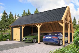 Kapschuur Billund XXL Type 7 Red Class Wood 1043x512cm - geïmpregneerd