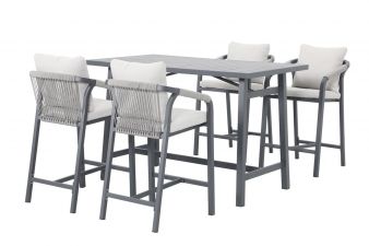 Garden Impressions barset Monti 5-delig carbon black / rope taupe / valley sand