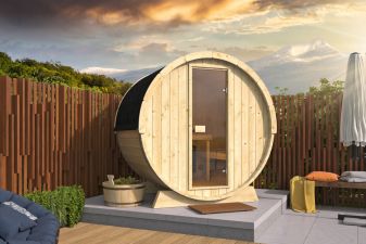 Barrelsauna Ø205x160 cm - Vurenhout