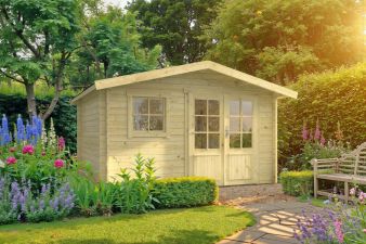 Tuindeco Fritz Blokhut 360x300 cm 28 mm vuren blank