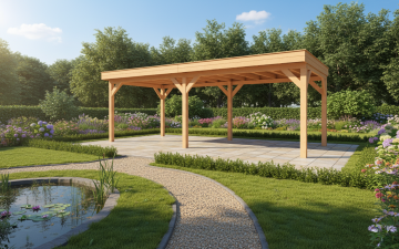 YARD Outdoor SUBLIME overkapping 700x350 cm Douglas blank