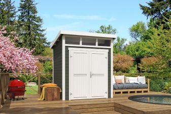 Tuinhuis Kibo 1 200x200 cm - Green Grey-wit gecoat main