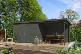 Tuinhuis Kjeld 550x250 cm - Green Grey gecoat - main