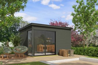 Tuinhuis Olivia 385x295 cm - Green Grey gecoat - main