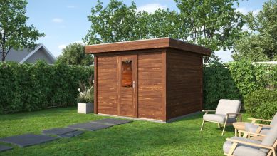 Lugarde Select Modern tuinhuis Groningen 300x300cm - Bruine olie
