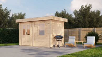 Lugarde Select Modern tuinhuis Gorssel 388x200cm - Onbehandeld