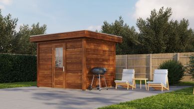 Lugarde Select Modern tuinhuis Amsterdam 300x250cm - Bruine olie