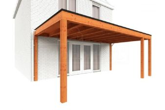 Trendhout Aanbouwveranda Modena 590x365 cm - model rechts