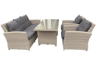 SenS-Line Wicker Diningset/loungeset Amaro - Showmodel - Woerden, Amersfoort & Strijen