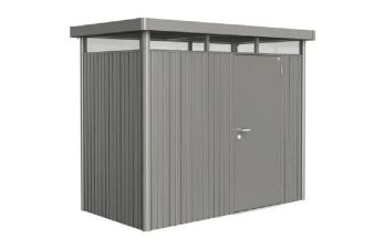 Biohort Highline H1 metalen berging kwartsgrijs