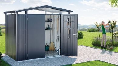 Panorama P2 dubbele deur zilvergrijs metallic