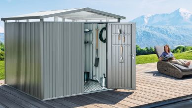 Panorama P1 enkele deur zilvergrijs